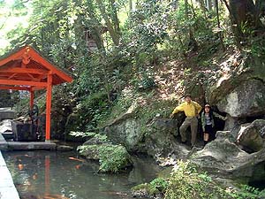 石山寺の池
